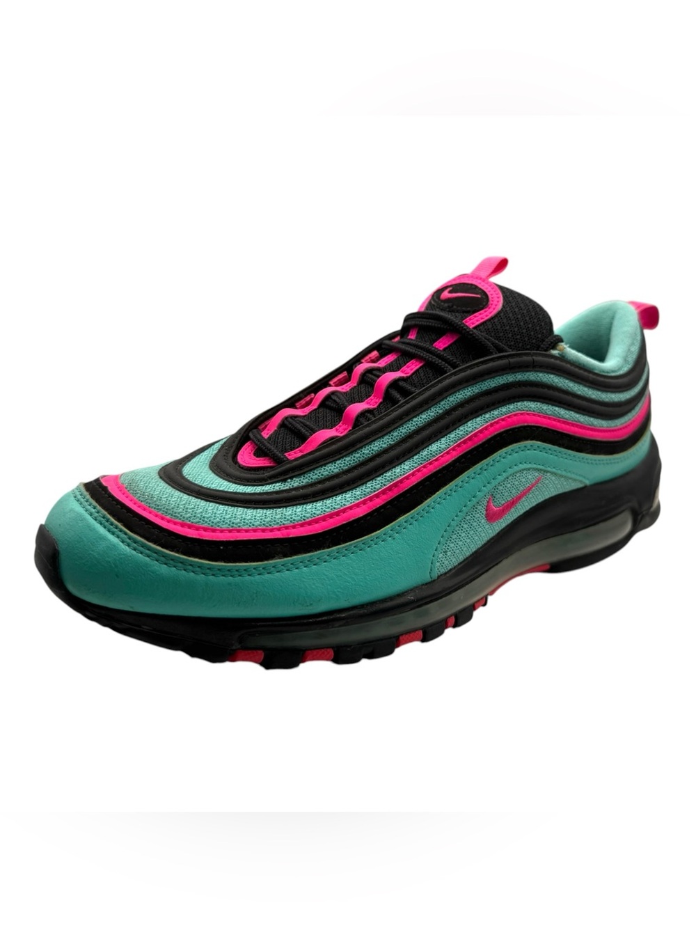 Rare Nike Air Max 97 South Beach Teal Pink Sneakers Men’s Size 11 EUC